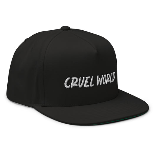 Cruel World Flat Bill Hat